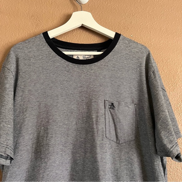 Original Penguin Men’s Short Sleeve Navy Blue One Pocket Tee Shirt Size XXL - Picture 3 of 7